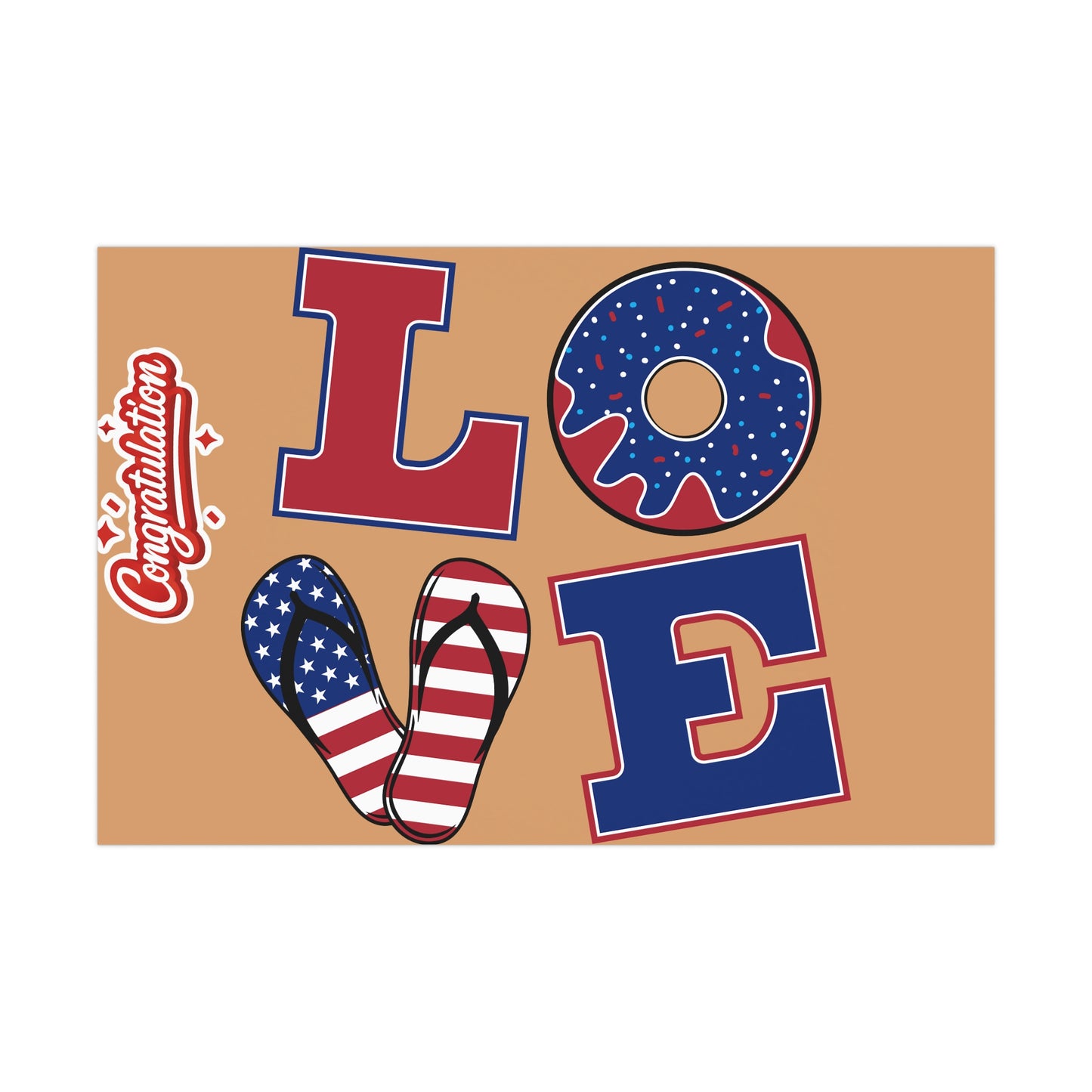 Patriotic Love Gift Wrap