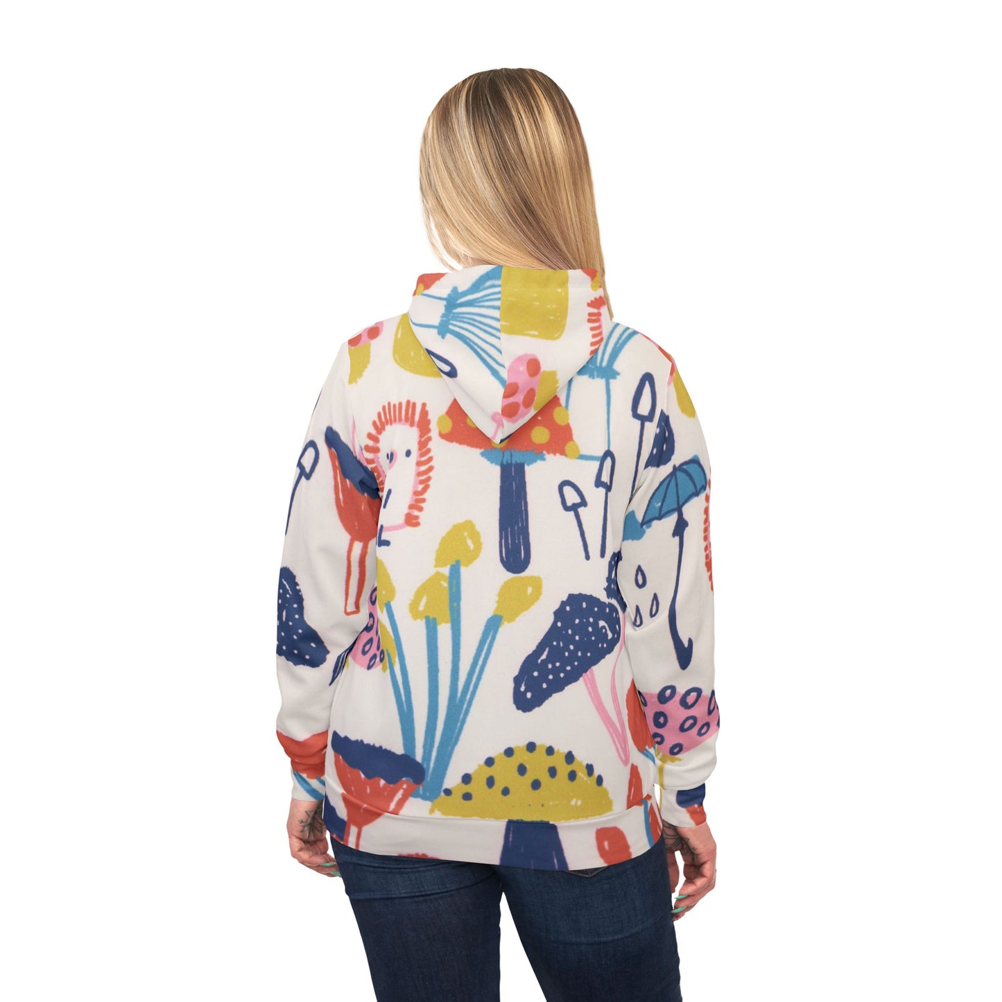 Playful Floral Hoodie, Colorful Athletic Sweatshirt, Fun Outdoor Wear, Unique Gift for Kids, Cozy Streetwear