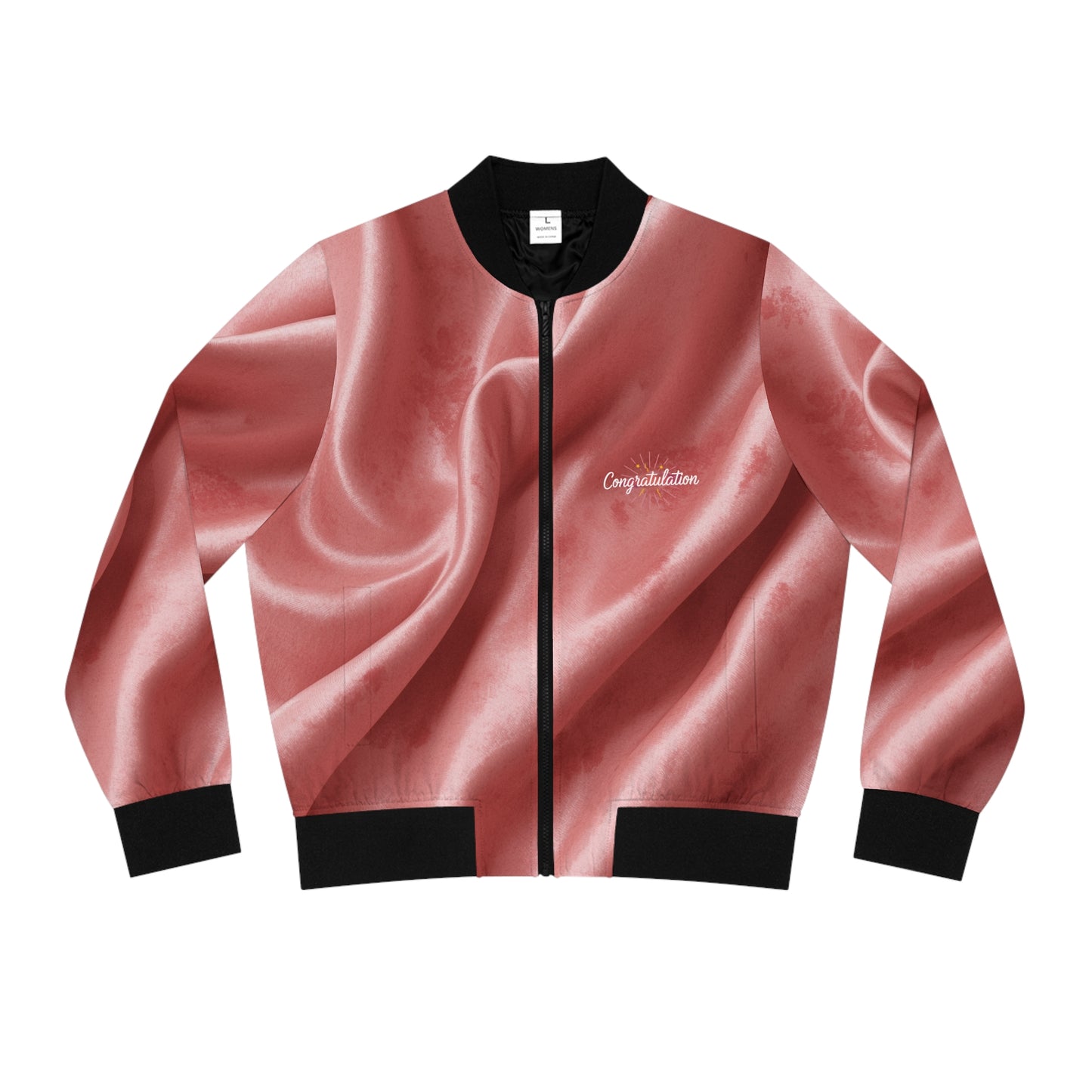 Elegant Women's Bomber Jacket, Stylish AOP Jacket, Trendy Outerwear, Chic Fashion Statement, Perfect Gift for Her, Layering Essential