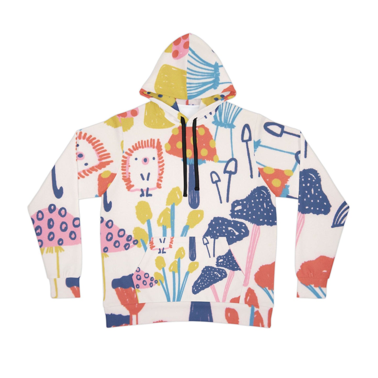 Playful Floral Hoodie, Colorful Athletic Sweatshirt, Fun Outdoor Wear, Unique Gift for Kids, Cozy Streetwear
