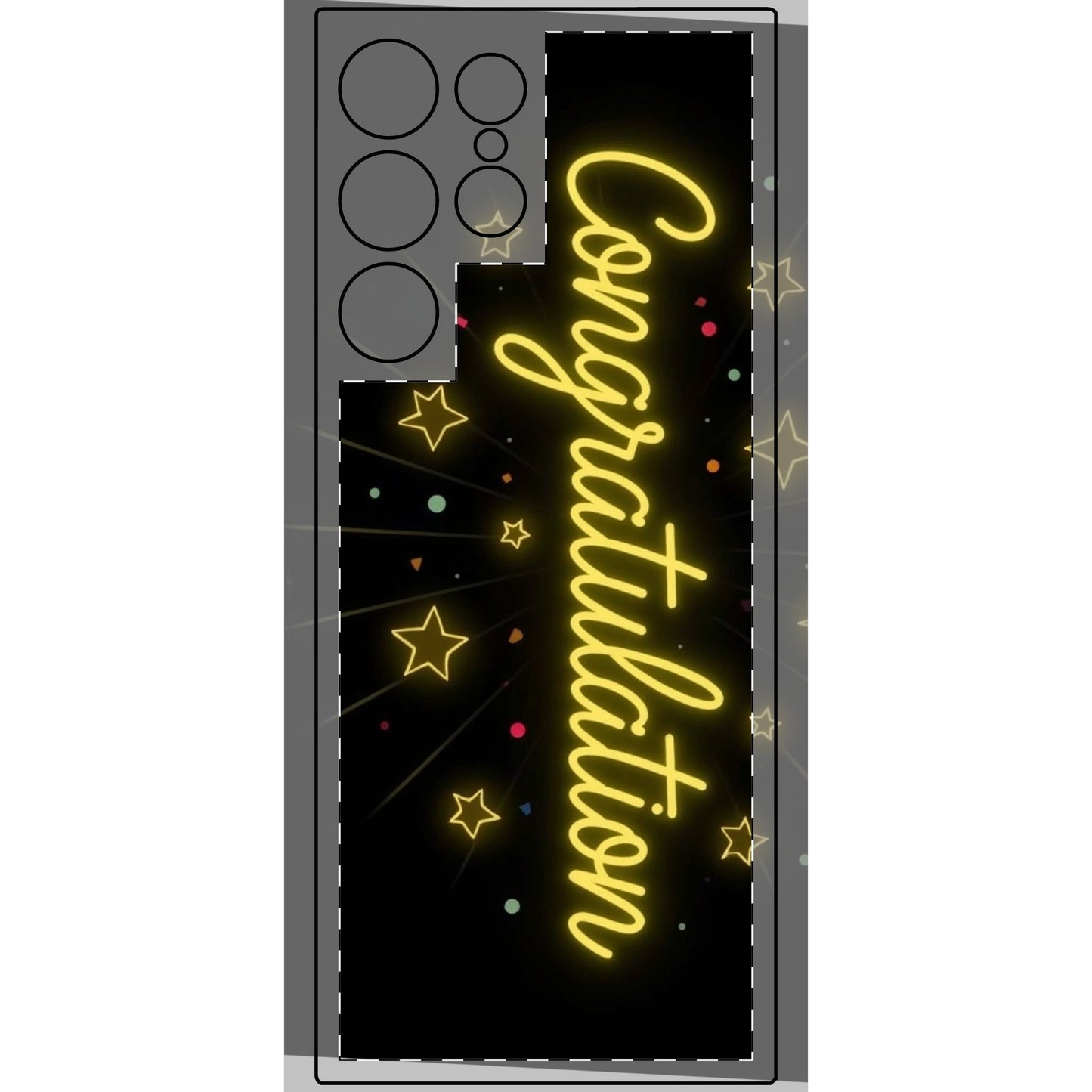 Congratulations Phone Skin, Gift for Graduates, Mobile Phone Cover, Personalized Phone Case, Custom Phone Accessory