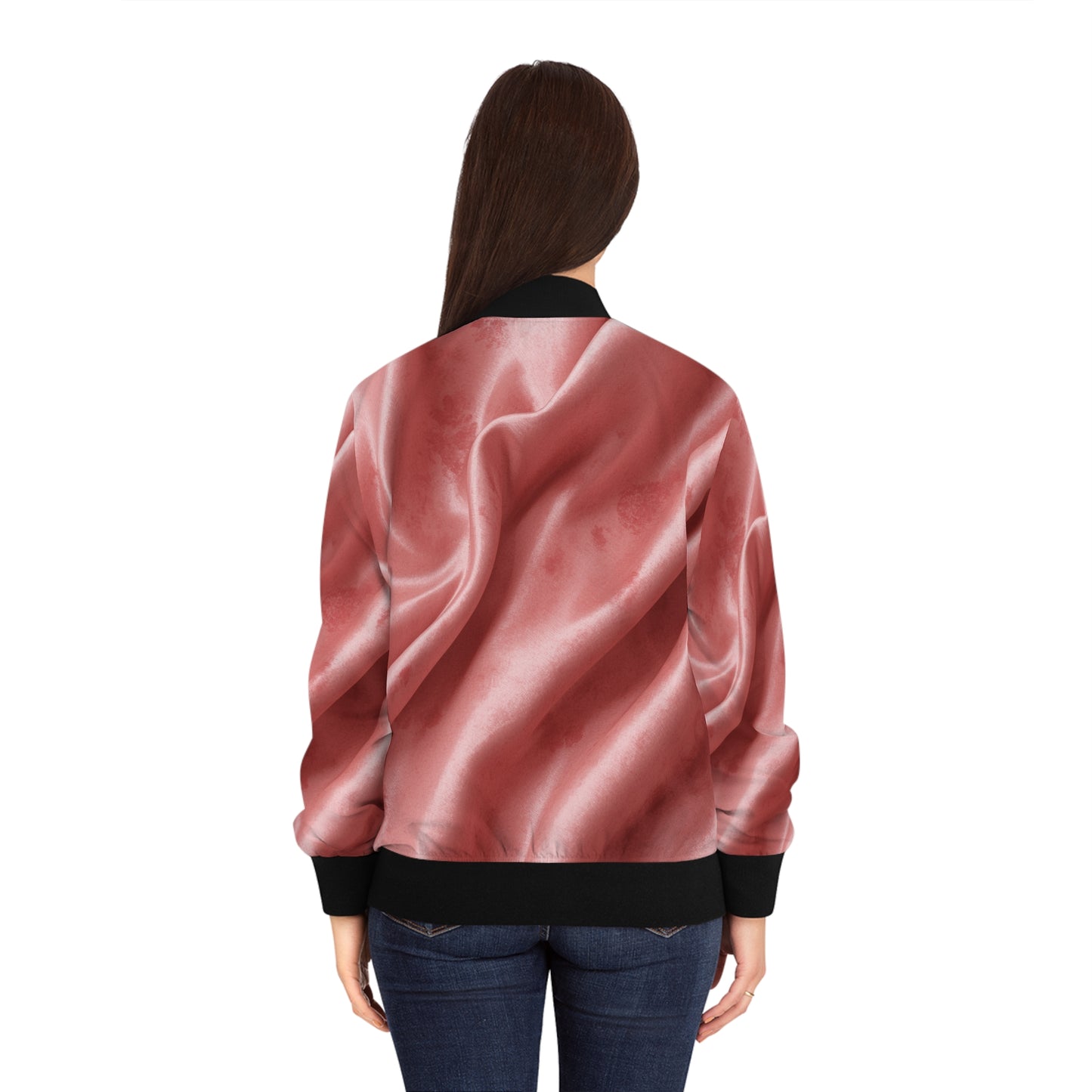 Elegant Women's Bomber Jacket, Stylish AOP Jacket, Trendy Outerwear, Chic Fashion Statement, Perfect Gift for Her, Layering Essential