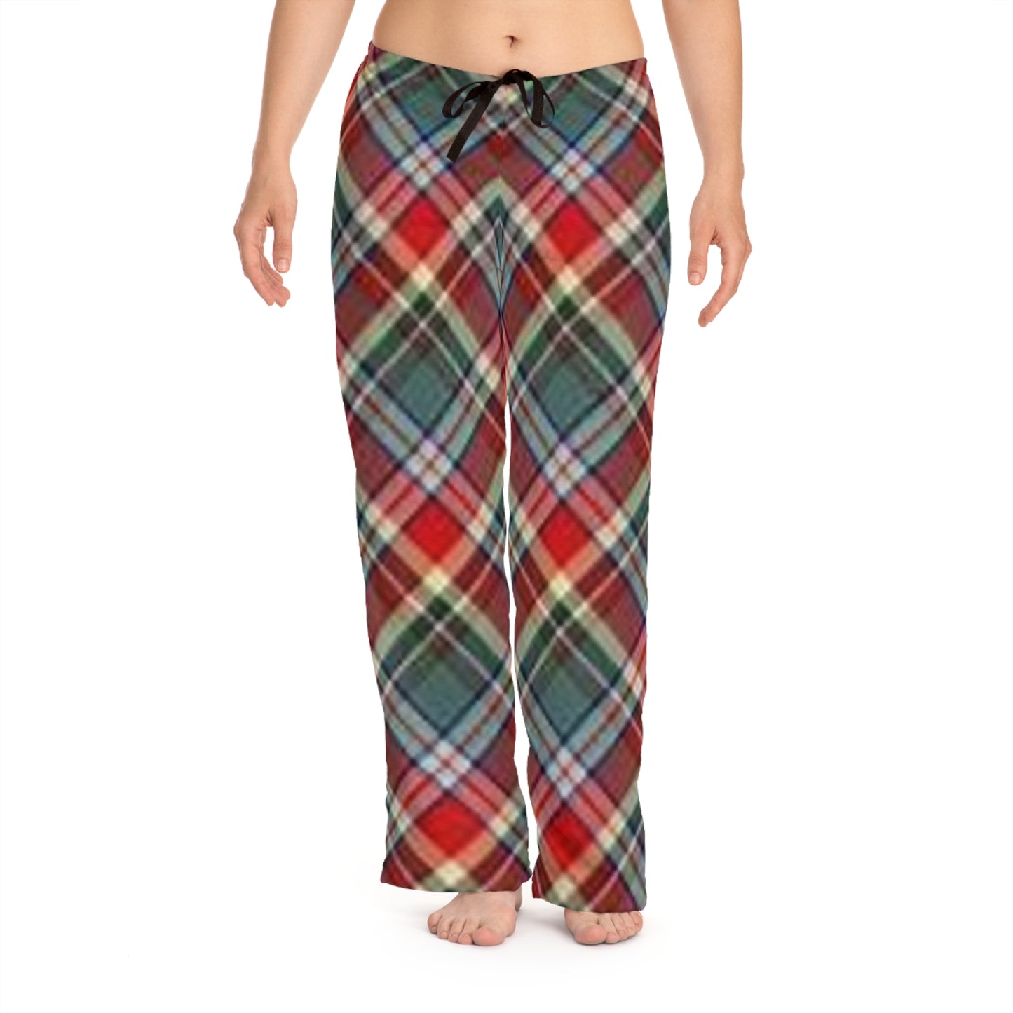 Cozy Plaid Women's Pajama Pants, Holiday Loungewear, Sleepwear for Women, Perfect for Christmas, Relaxation, and Gift Giving