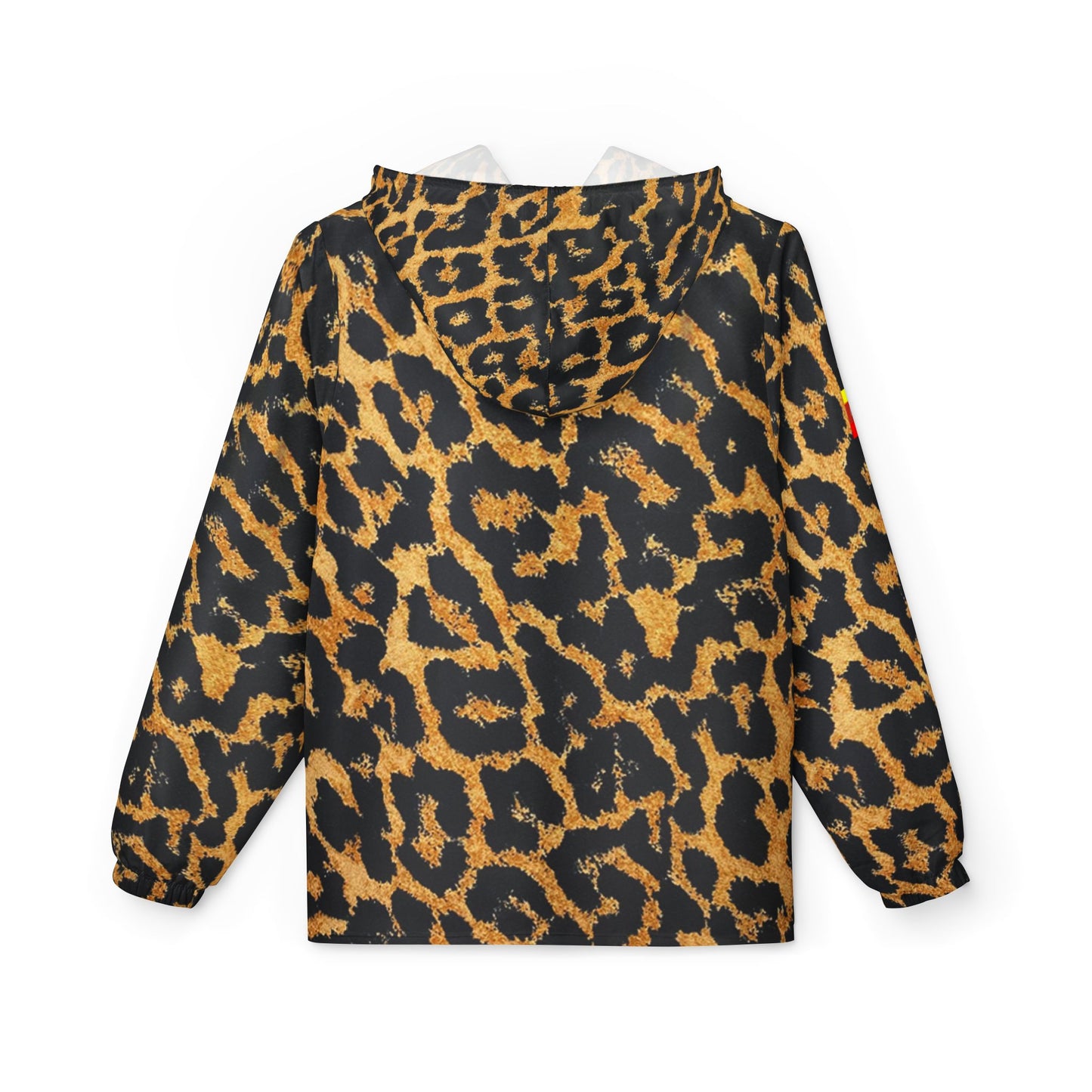 Stylish Leopard Print Windbreaker Jacket, Trendy Outerwear, Rain Jacket, Statement Piece, Animal Print Apparel, Casual Chic