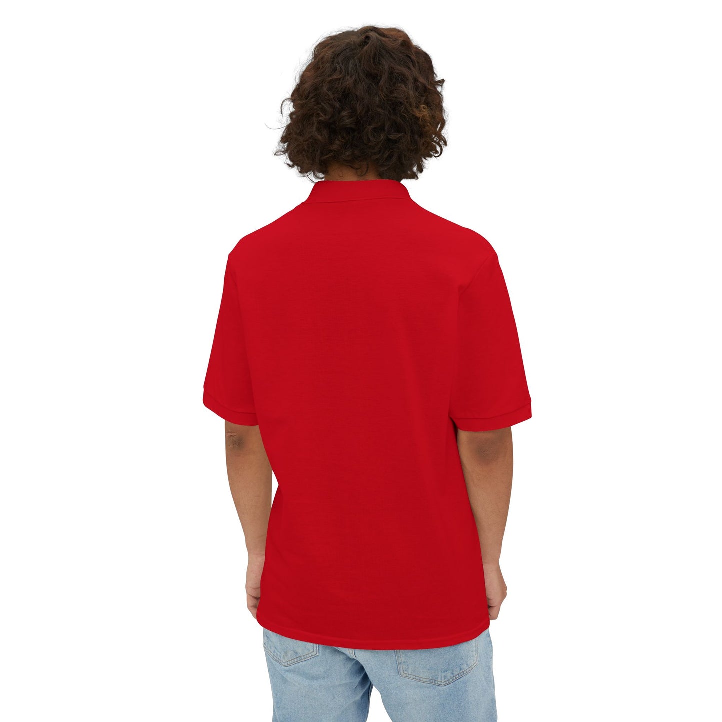 Vibrant Men's Piqué Polo Shirt, Casual Wear, Stylish Gift, Summer Fashion, Outdoor Activities, Father's Day