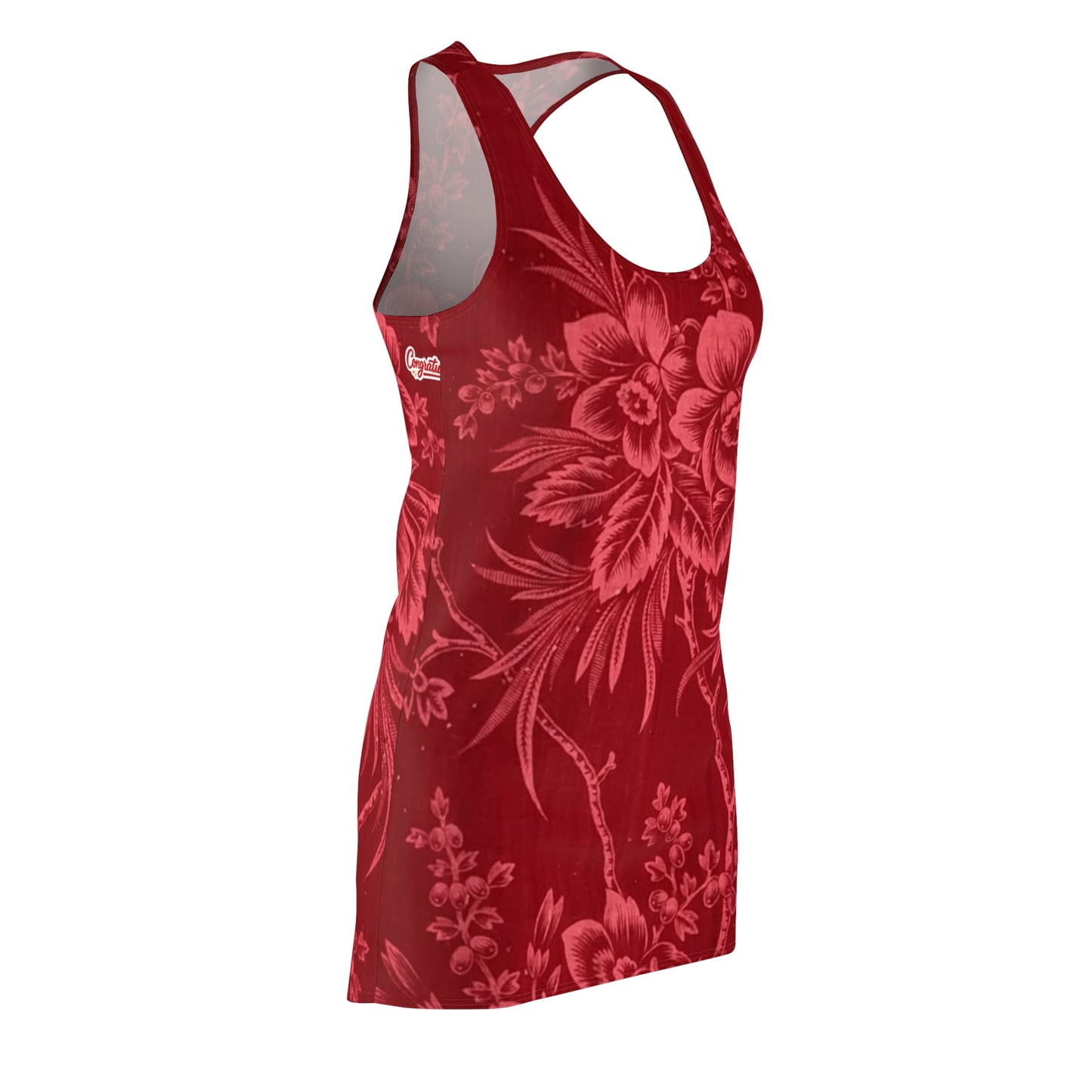 Chic Floral Racerback Dress, Summer Dress, Casual Dress, Vacation Outfit, Beachwear, Spring Fashion