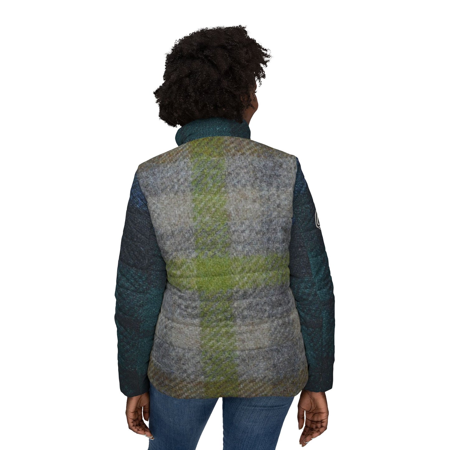 Stylish Women’s Puffer Jacket, Cozy Winter Wear, Casual Outdoor Jacket, Trendy Upcycled Fashion, Perfect for Fall and Winter Fashion