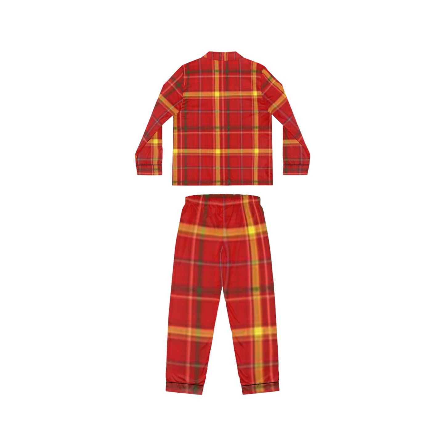 Cozy Holiday Women's Satin Pajamas, Festive PJs, Relaxing Loungewear, Plaid Sleep Set, Christmas Gift Idea