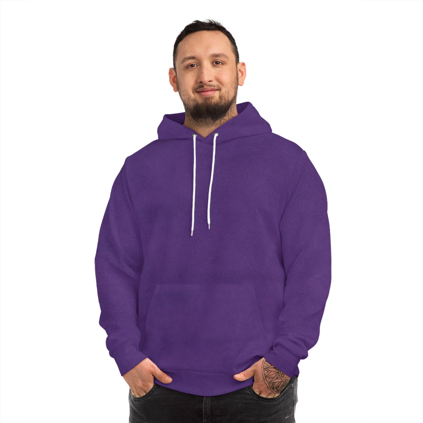 Trendy Purple AOP Hoodie, Cozy Fashion Sweatshirt, Unique Unisex Hoodie for Casual Outfits, Perfect Gift for Birthdays, Everyday Wear