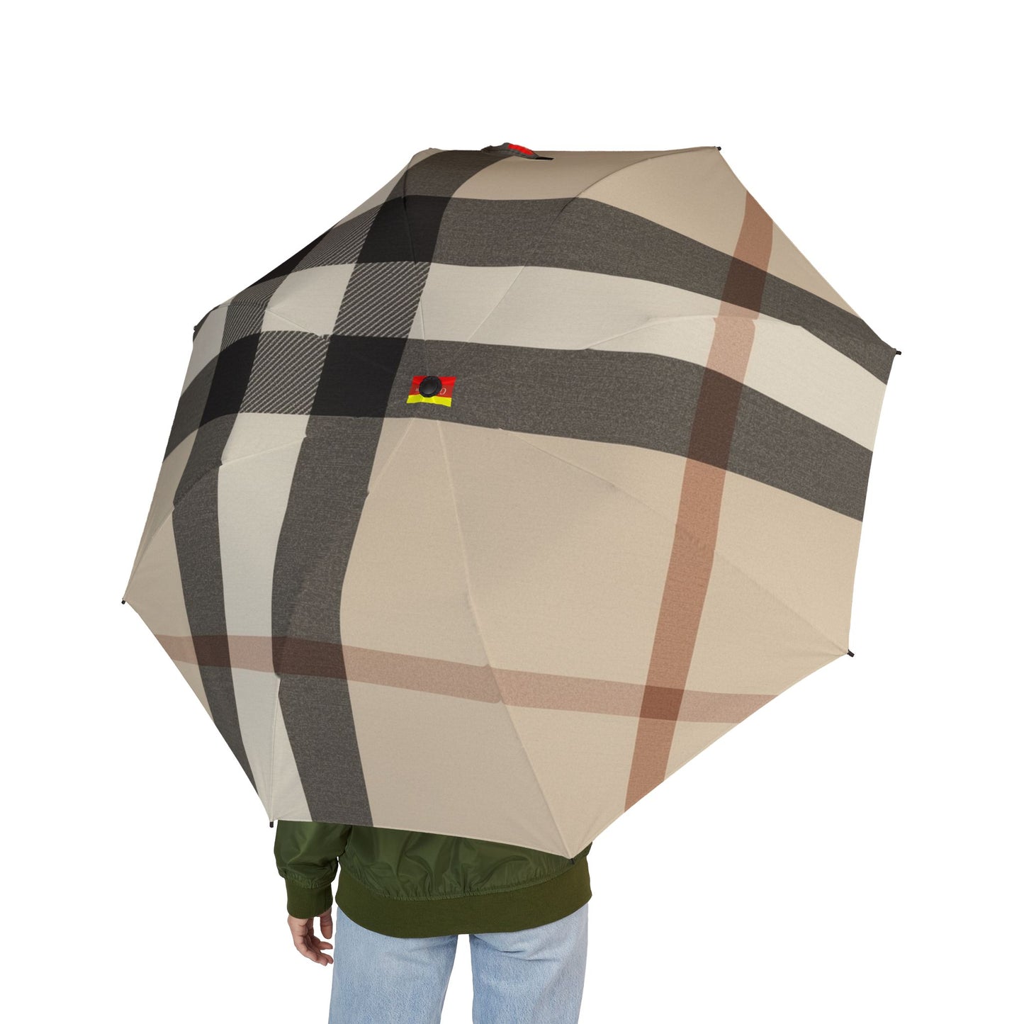 Chic Semi-Automatic Foldable Umbrella, Stylish Travel Umbrella, Rain Gear Essentials, Fashionable Sunshade, Gift for Her