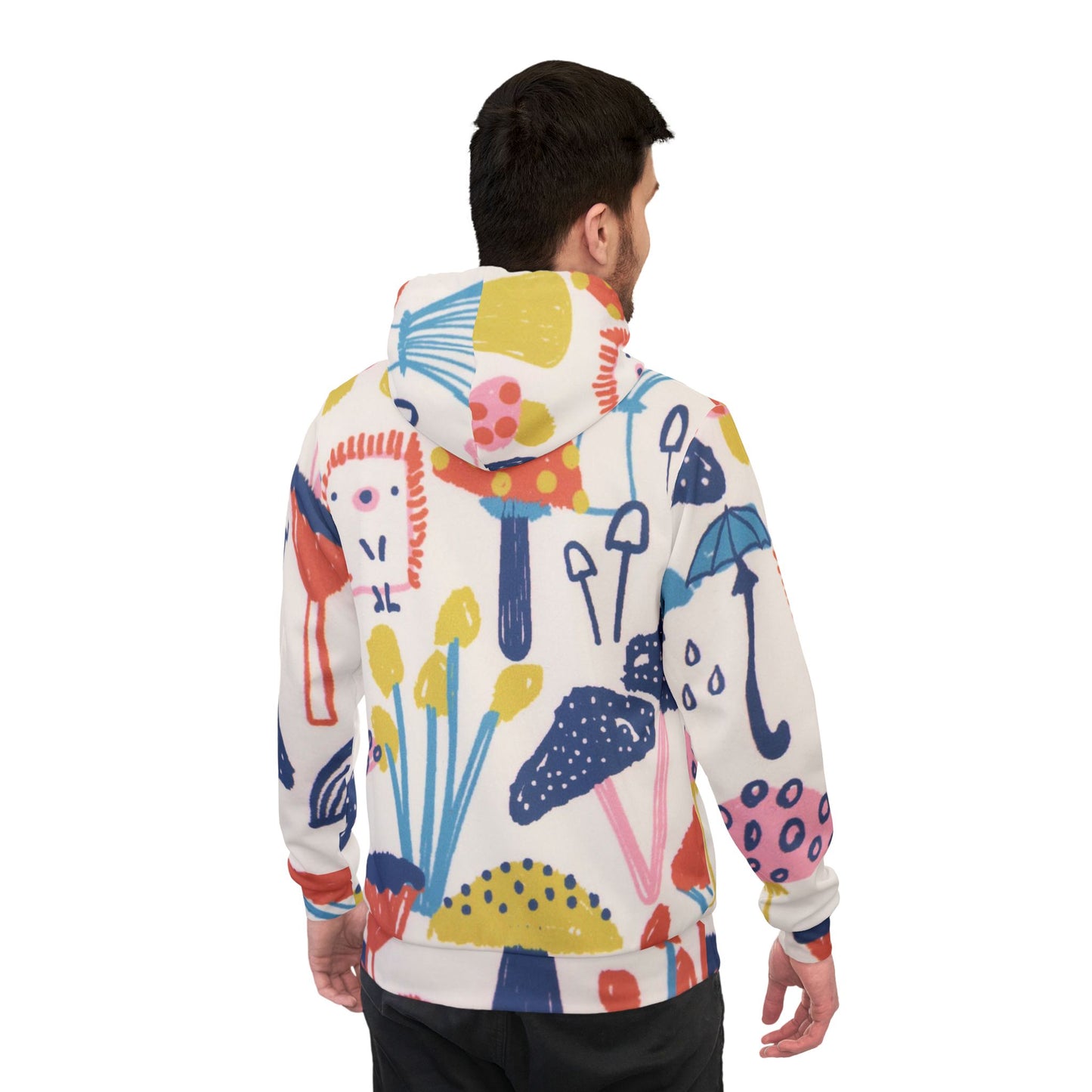 Playful Floral Hoodie, Colorful Athletic Sweatshirt, Fun Outdoor Wear, Unique Gift for Kids, Cozy Streetwear