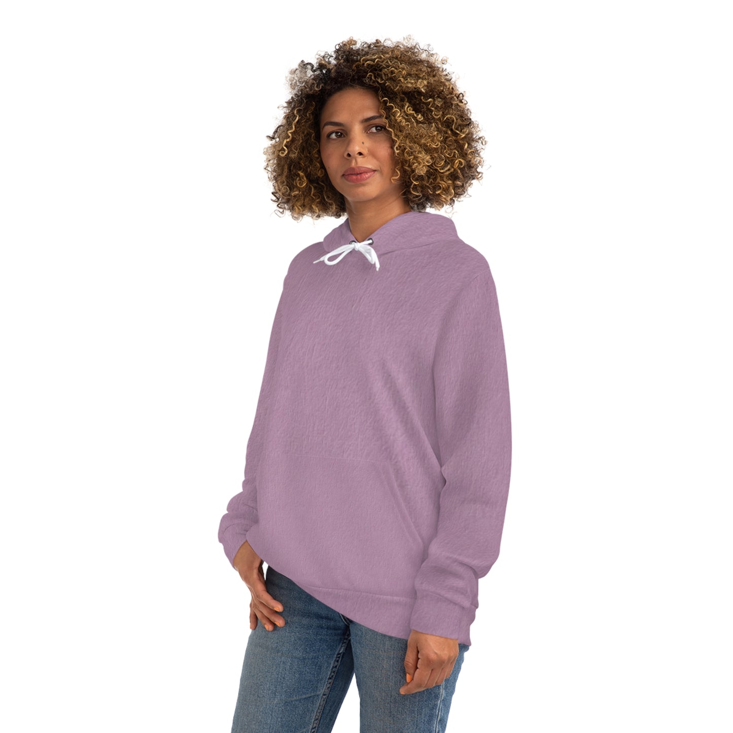 Trendy Lilac Fashion Hoodie, Cozy Autumn Fashion, Gift for Her, Casual Streetwear, Perfect for Fall, Everyday Essentials, AOP Design
