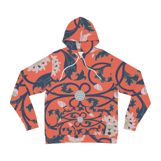 Chic Floral Hoodie, Boho Sweatshirt Unisex, Trendy Layering Piece, Cozy Fashion, Stylish Comfort Wear