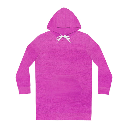 Women's all-over print hoodie dress: comfy, stylish, and versatile. Relaxed fit, cozy feel, and unique print for a standout, trendy look.