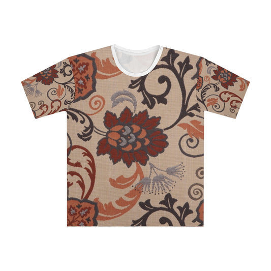 Boho Floral T-Shirt with Unique Pattern, Casual Men's Top, Stylish Summer Apparel, Great for Gifts, Fashion Statement