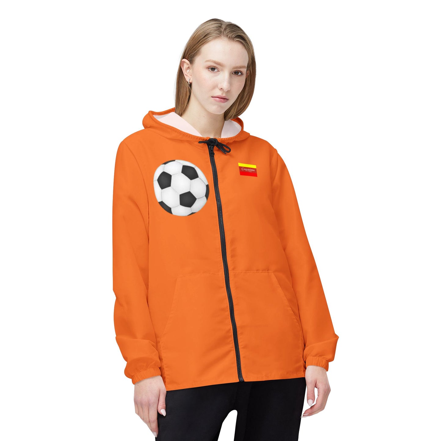 Sports-Themed Windbreaker Jacket - Perfect Gift for Soccer Fans, Athletic Wear, Outdoor Jacket, Gift for Him/Her, Casual Style, Summer [...]