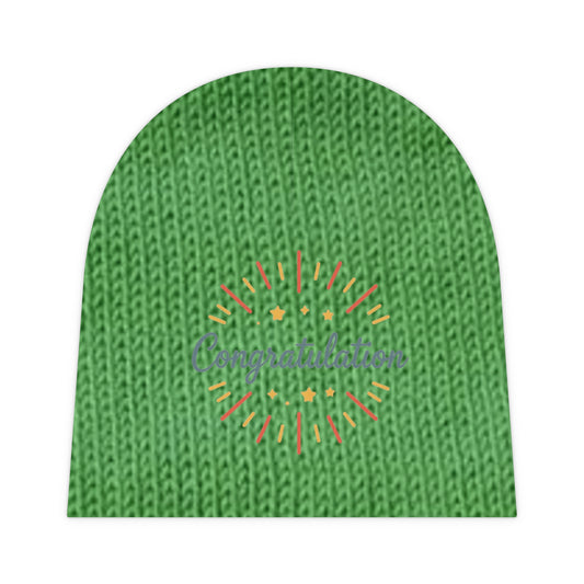 Cozy Baby Beanie, Soft Knit Hat, Infant Winter Accessories, Cute Baby Shower Gift, Unisex Toddler Beanie, AOP Design