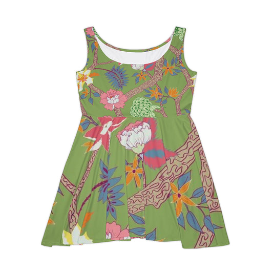 Floral Bohemian Skater Dress - Perfect for Summer Parties, Casual Outings, or Beach Days | Vintage Vibes, Feminine Style, Eco-Friendly [...]