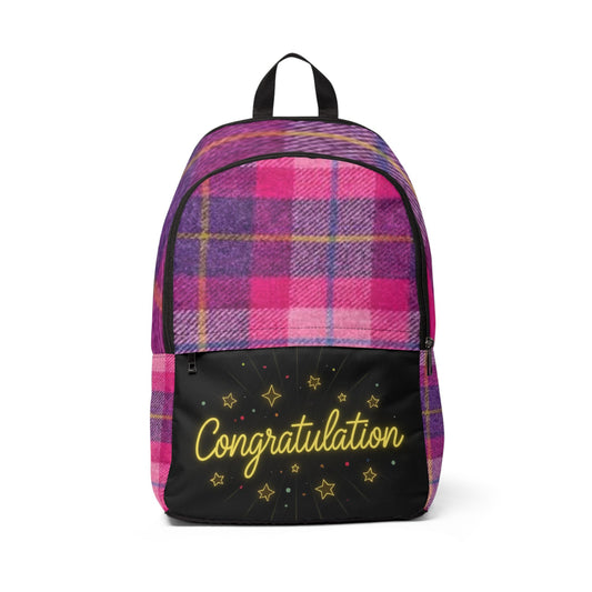 Congratulations Backpack, Stylish School Bag, Gift for Graduates, Trendy Student Backpack, Celebration Accessories, Chic Everyday Backpack