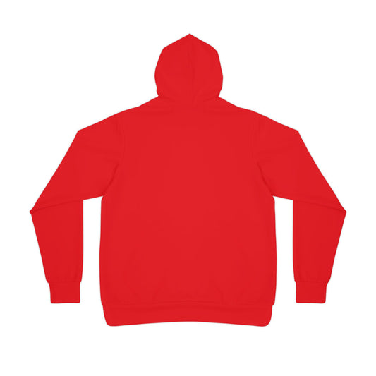 Bold Athletic Hoodie, Red Workout Sweatshirt, Gym Layering, Activewear Gift, Fitness Apparel