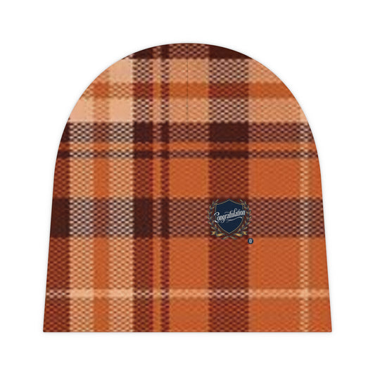 Cozy Plaid Baby Beanie, Cute Infant Hat, Seasonal Baby Accessory, Adorable Newborn Gift, Toddler Style, Fall Winter Beanie