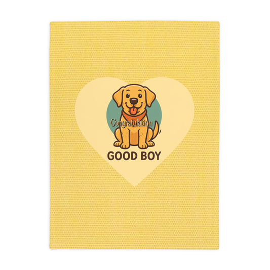 Cozy Dog-Themed Plush Fleece Blanket | Perfect Pet Lover Gift | Good Boy Design for Home Decor, Pet Lovers, Birthdays, Housewarming