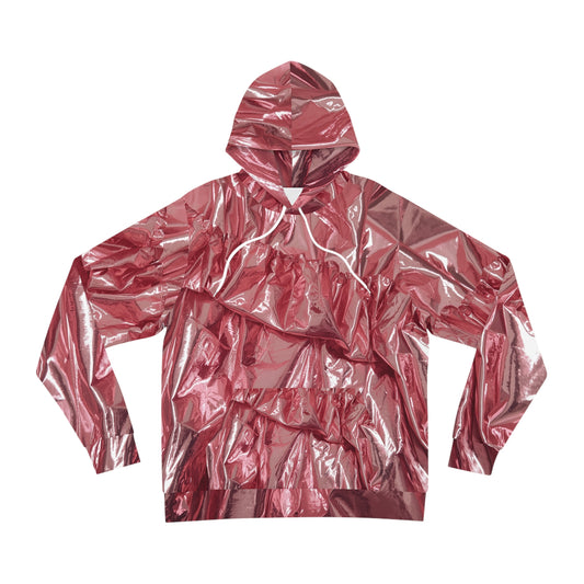 Chic Reflective Hoodie, Fashion Layered Jacket, Trendy Streetwear, Stylish Gift for Him/Her, Edgy Athleisure Wear