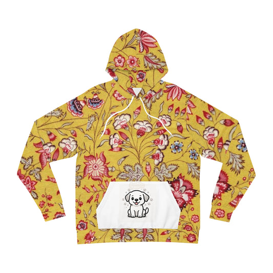 Stylish Floral Dog Hoodie, Cute Pet Lovers Apparel, Gift for Dog Owners, Cozy Casual Wear, Vibrant Yellow Pullover