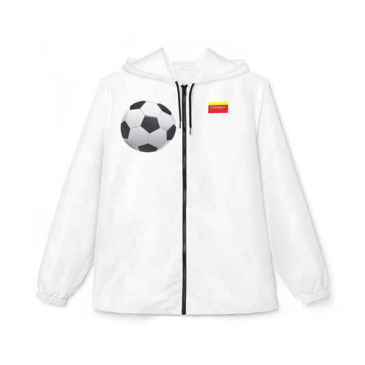 Soccer Windbreaker Jacket, Sports Outerwear, Fun Gift for Athletes, Training Jacket, Soccer Fan Apparel, Outdoor Activities