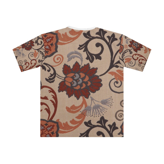 Boho Floral T-Shirt with Unique Pattern, Casual Men's Top, Stylish Summer Apparel, Great for Gifts, Fashion Statement