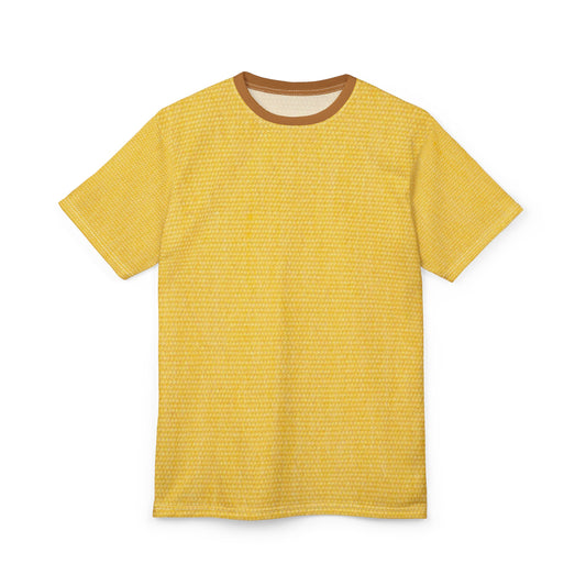 Vibrant Unisex Cut & Sew Tee, Sunshine-Themed Casual Shirt, Summer Apparel, Gifts for Friends, Bright Yellow Tee