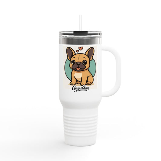 Cute Dog Insulated Travel Mug, 40oz, Funny Pet Lover Gift, Reusable Coffee Cup, Personalized Drinkware, On-the-Go Mug, Durable Travel [...]