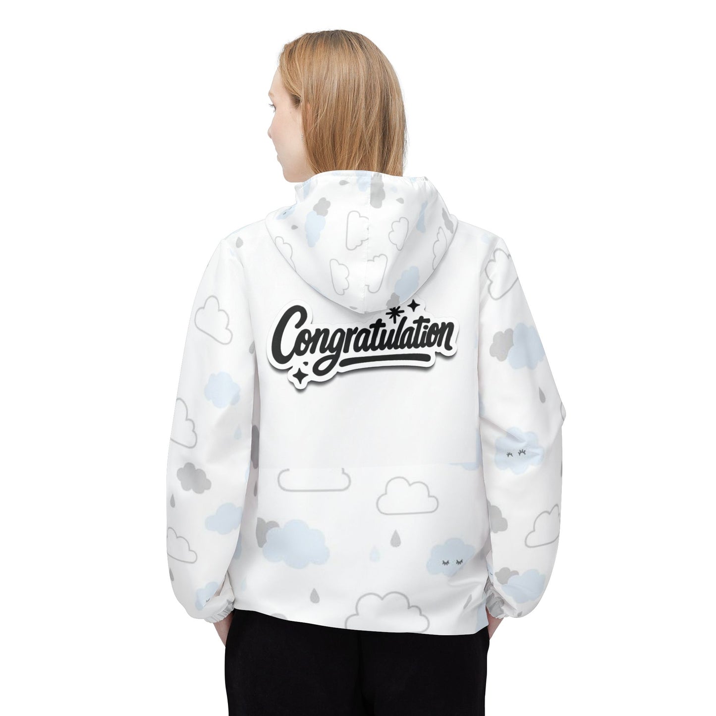Whimsical Cloud Windbreaker Jacket for Dreamers, Casual Rainwear, Lightweight Outdoor Gear, Perfect for Spring Outings, Unique Gift [...]