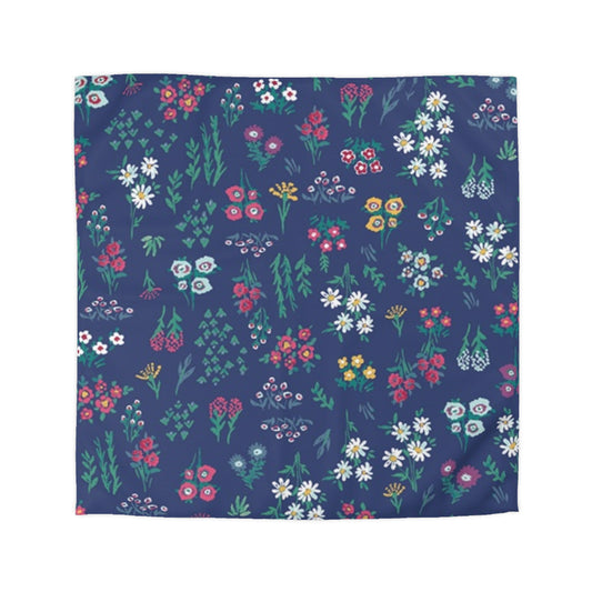 Floral Microfiber Duvet Cover – Cozy Bedroom Decor, Boho Bedding, Flower Print Comforter, Gift for Her, Vibrant Home Textiles