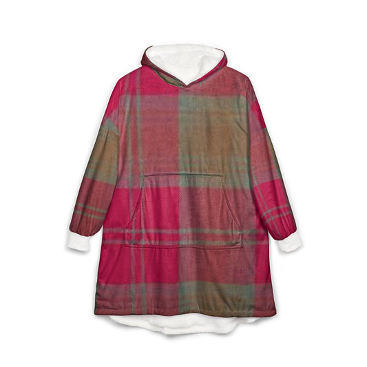 Cozy Plaid Unisex Hooded Blanket, Warm Oversized Throw for Home, Travel, Gifts, Perfect for Movie Nights or Campfire Gatherings