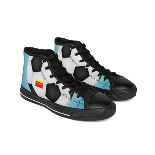 Soccer-Themed Men's Classic Sneakers - Fun Athletic Footwear for Sports Lovers, Gift for Soccer Fans, Casual Sneakers