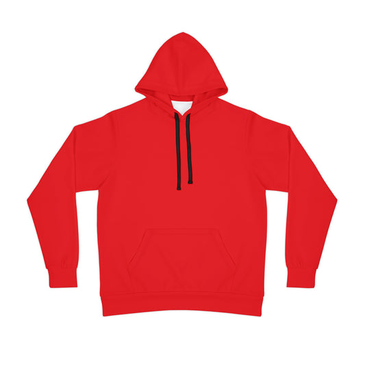 Bold Athletic Hoodie, Red Workout Sweatshirt, Gym Layering, Activewear Gift, Fitness Apparel