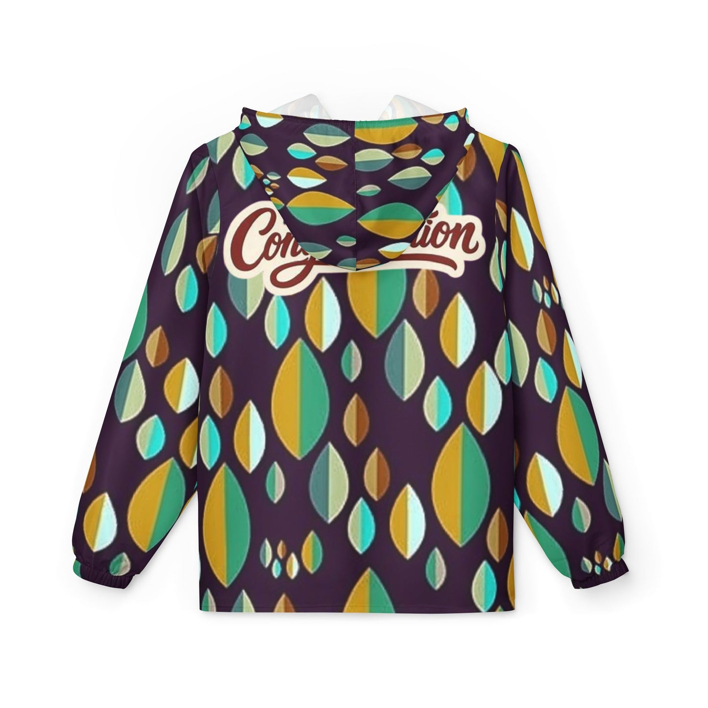 Vibrant Leaf Print Windbreaker Jacket, Trendy Rain Jacket, Stylish Outdoor Wear, Perfect for Festivals, Unique Gifting Option, [...]