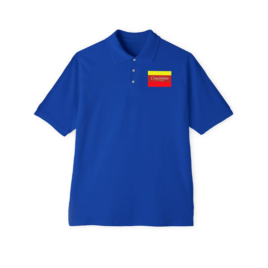 Vibrant Men's Piqué Polo Shirt, Casual Wear, Stylish Gift, Summer Fashion, Outdoor Activities, Father's Day
