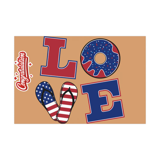 Patriotic Love Gift Wrap