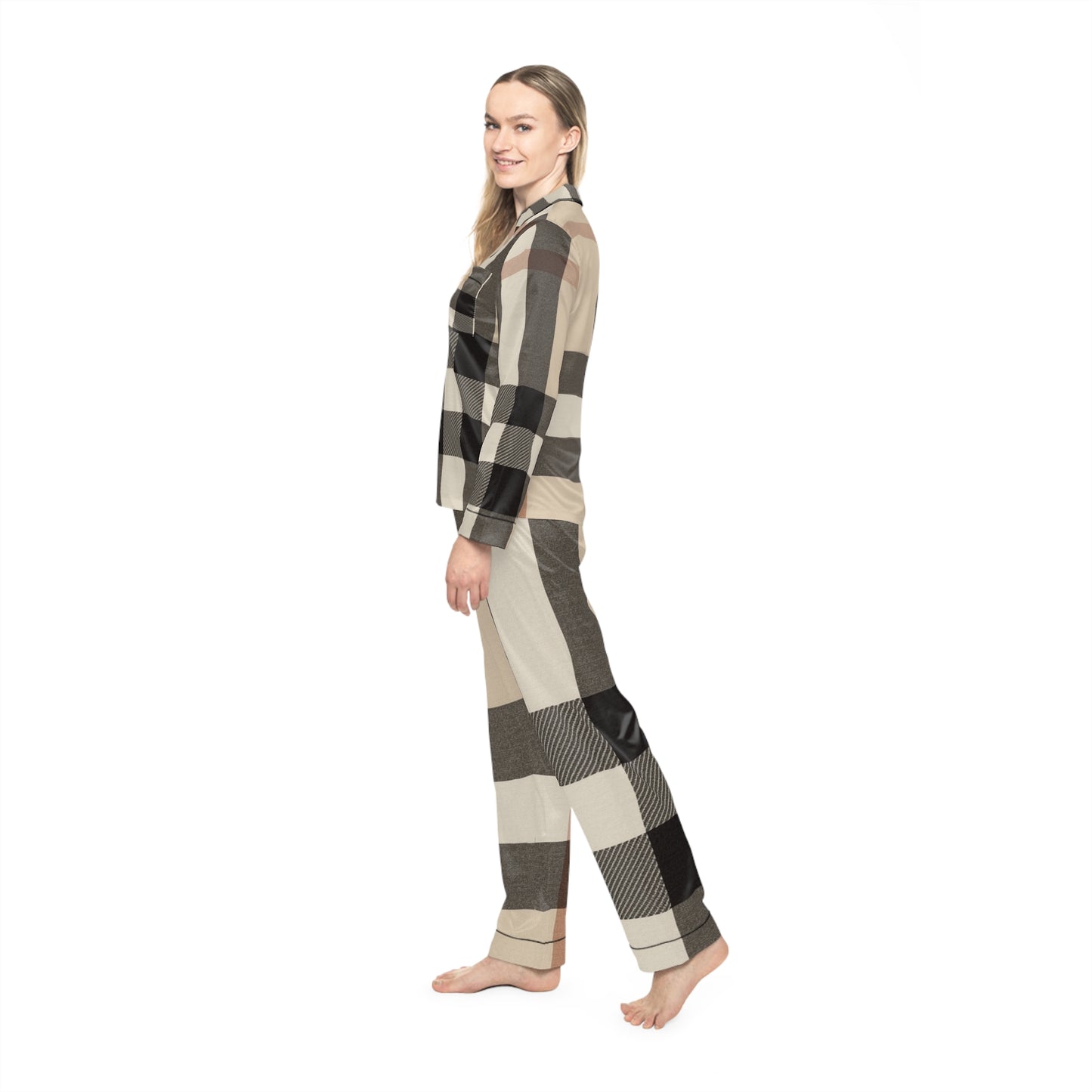 Chic Women's Satin Pajamas Set - Cozy Loungewear for Relaxing Nights, Great for Sleepovers, Spa Days, and Gifting