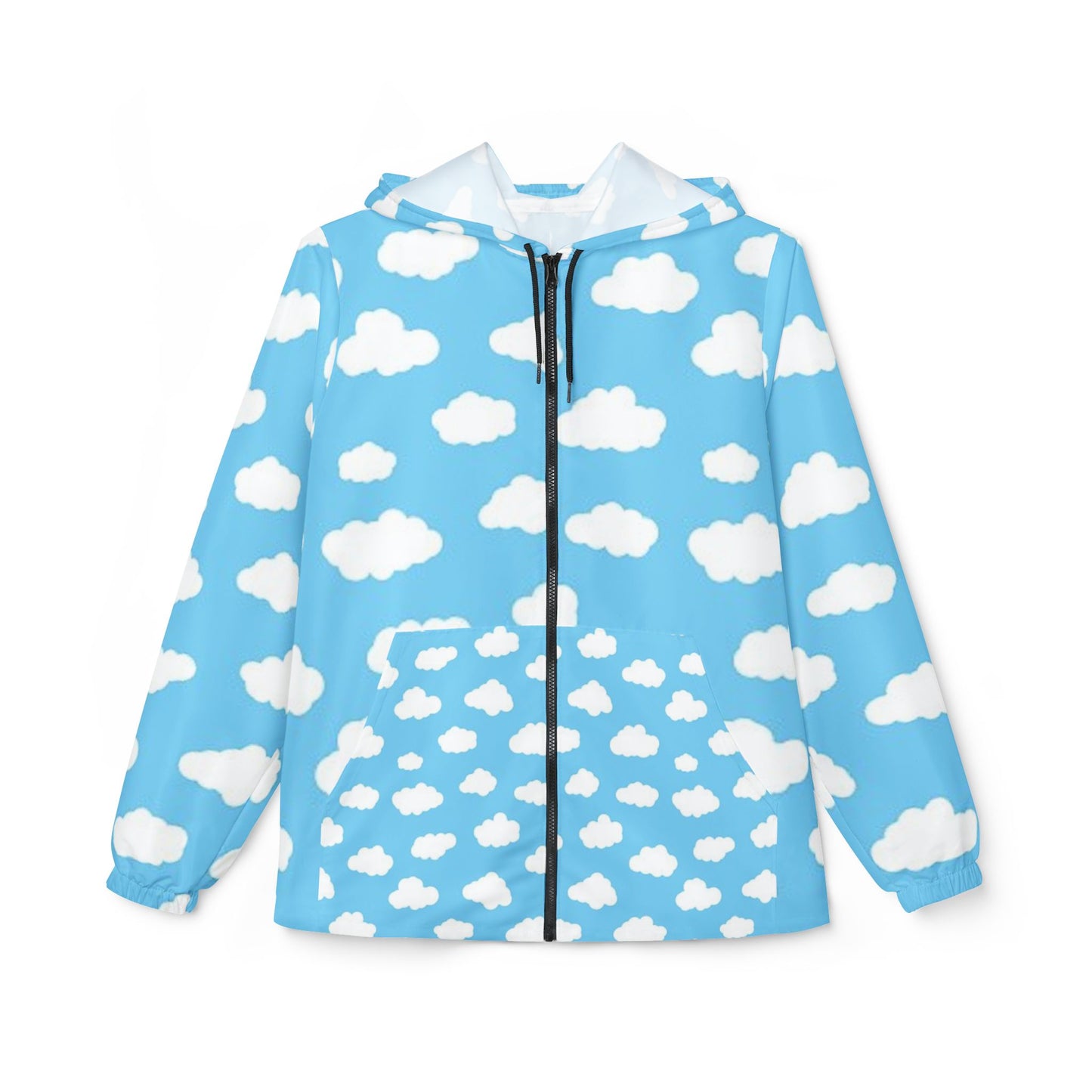 Cloudy Windbreaker Jacket | Stylish Raincoat, Perfect for Outdoor Adventures, Gifts for Graduates, Lightweight Outerwear, Fun Spring Fashion