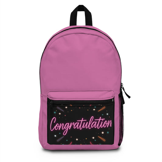 Congratulations Backpack - Trendy Gift for Graduates, School Kids, Birthday, Travel, Fun Everyday Use