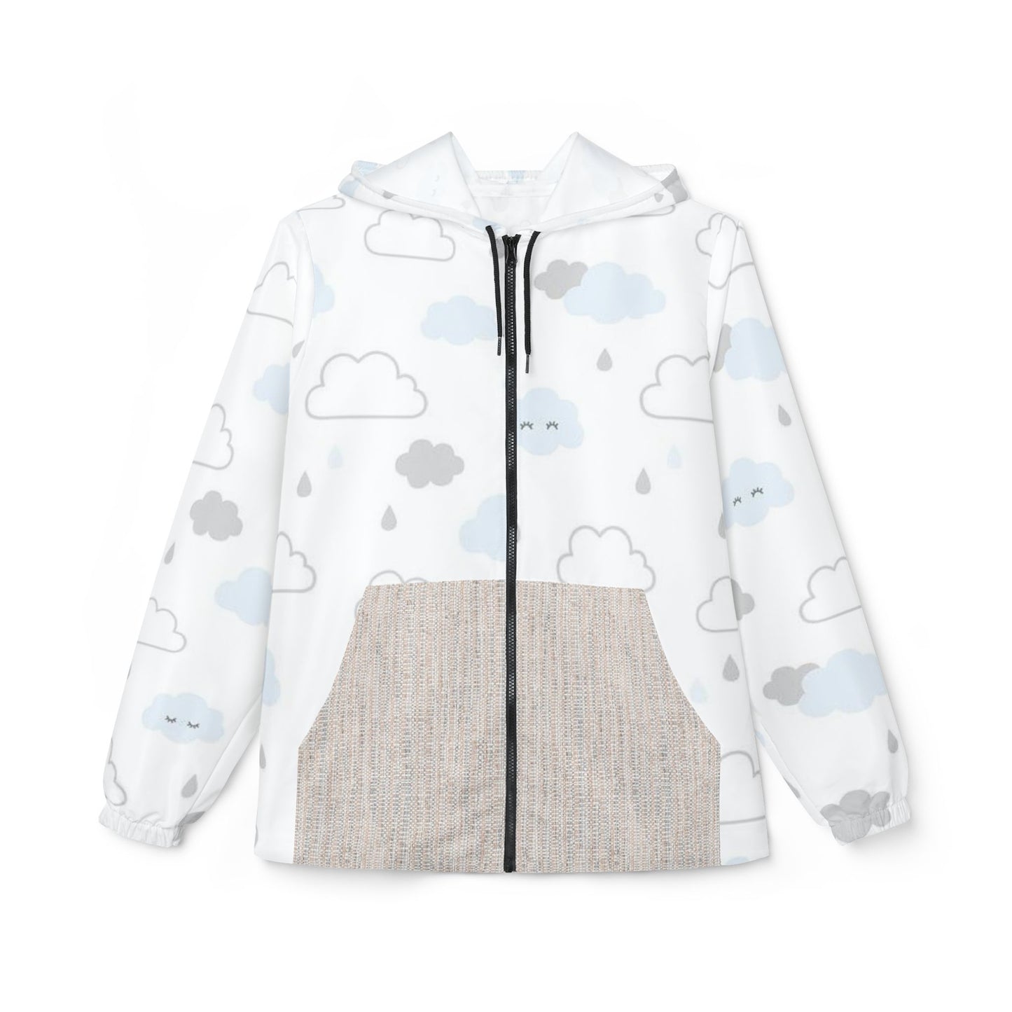 Whimsical Cloud Windbreaker Jacket for Dreamers, Casual Rainwear, Lightweight Outdoor Gear, Perfect for Spring Outings, Unique Gift [...]