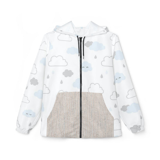 Whimsical Cloud Windbreaker Jacket for Dreamers, Casual Rainwear, Lightweight Outdoor Gear, Perfect for Spring Outings, Unique Gift [...]