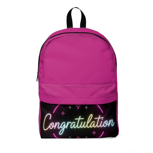 Celebration Backpack - Unisex Classic, Graduation Gift, School Supplies, Trendy Bag, Party Accessory, Practical Tote