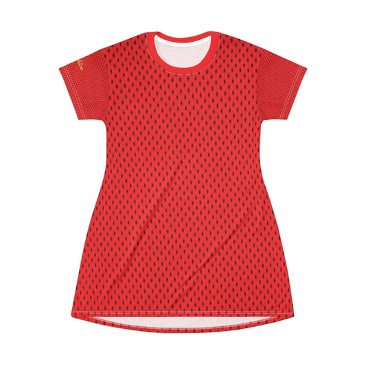 Vibrant Watermelon Pattern T-Shirt Dress, Summer Outfit, Casual Dress, Beachwear, Fun Fashion, Gift for Her