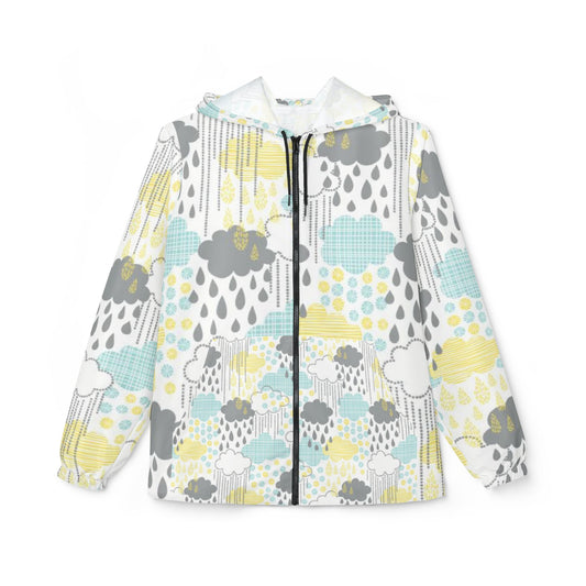 Celebration Windbreaker Jacket, Colorful Rainy Day Jacket, Gift for Graduates, Trendy Outdoor Wear, Weatherproof Windbreaker
